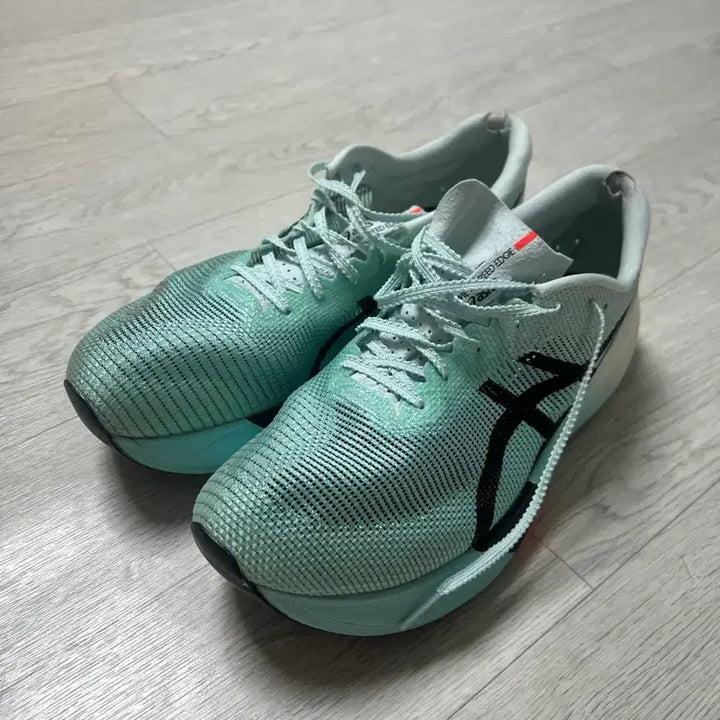[BUNJANG] Asics Metaspeed Edge Mint Black Running Shoes / 아식스 메타스피드 엣지 민트 블랙 275