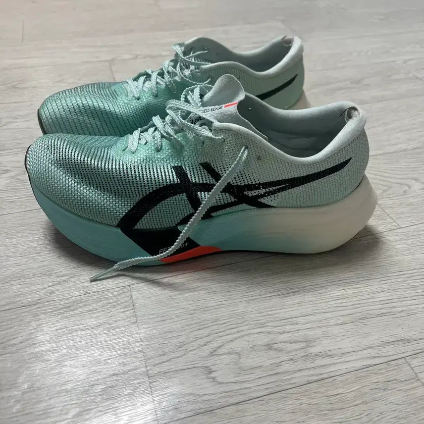 [BUNJANG] Asics Metaspeed Edge Mint Black Running Shoes / 아식스 메타스피드 엣지 민트 블랙 275