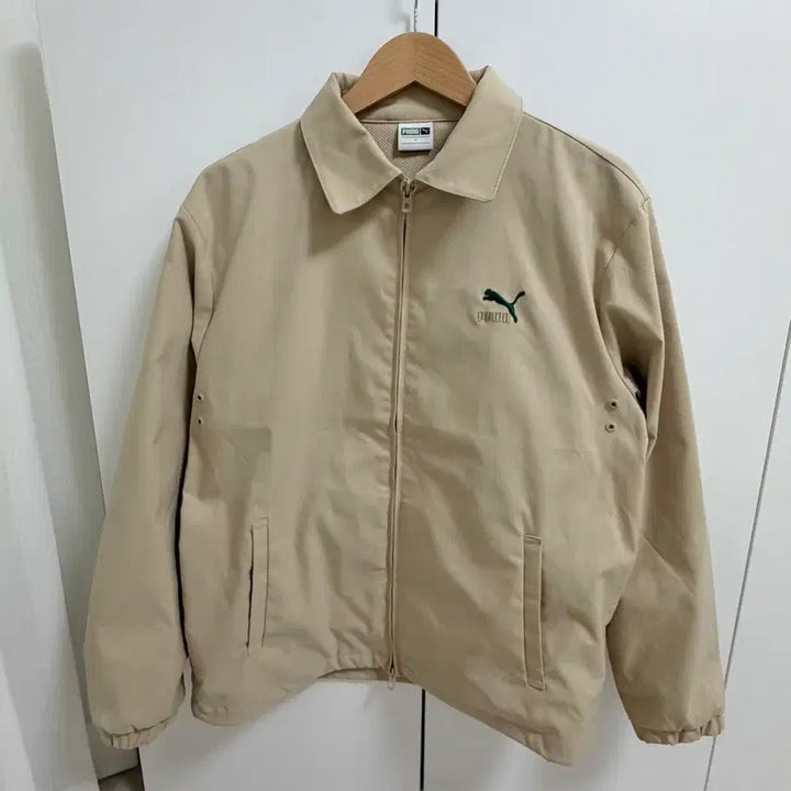 [BUNJANG] Puma Heritage Zip-Up Coach Jacket (Sand, S) / 푸마 헤리티지 집업 코치 자켓 (샌드,S) / 933333-01