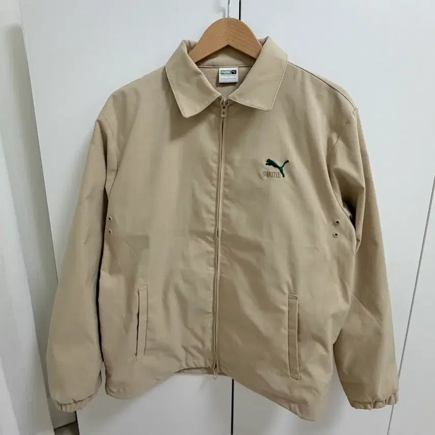 [BUNJANG] Puma Heritage Zip-Up Coach Jacket (Sand, S) / 푸마 헤리티지 집업 코치 자켓 (샌드,S) / 933333-01