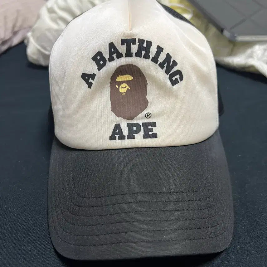 [BUNJANG] BAPE College Mesh Cap Black / BAPE 베이프 컬리지 메쉬캡 블랙