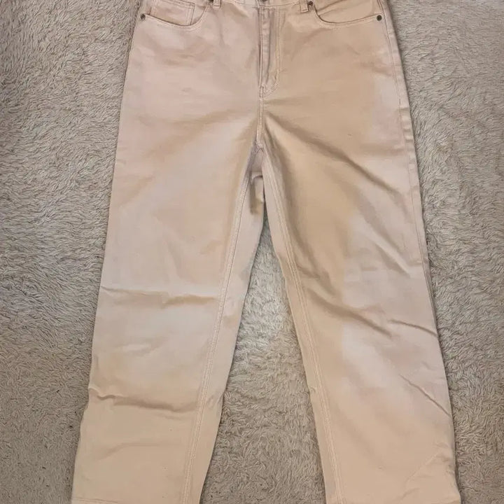 [BUNJANG] Musinsa Standard Wide Ecru Jeans / 무신사 스탠다드 와이드 에크루진