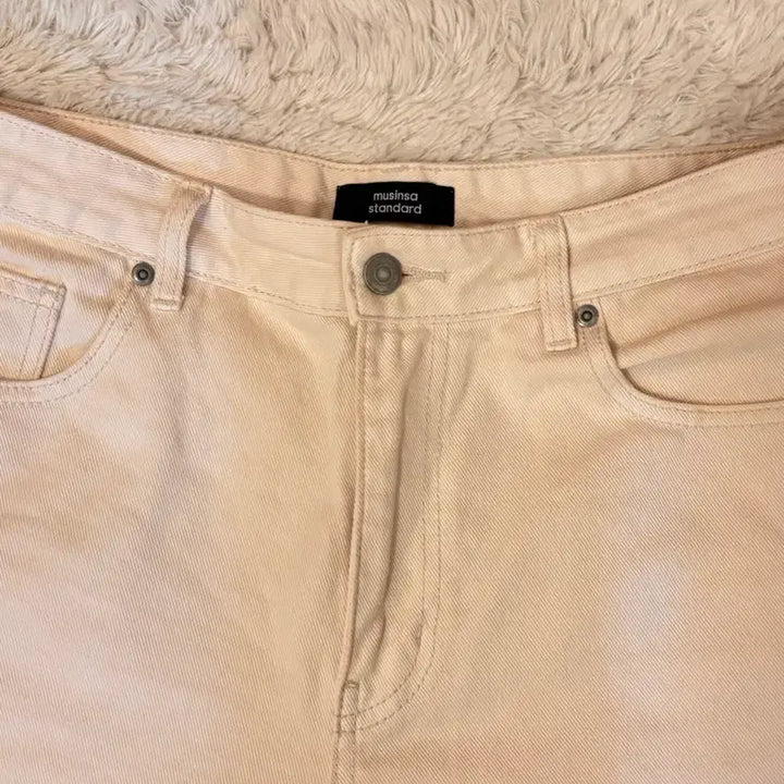 [BUNJANG] Musinsa Standard Wide Ecru Jeans / 무신사 스탠다드 와이드 에크루진