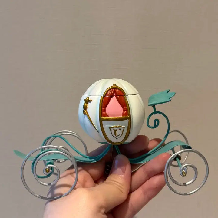 [BUNJANG] Disney Cinderella Pumpkin Carriage Ornament Storage Box / 디즈니 신데렐라 호박마차 데스크 장식품 보관함 오너먼트