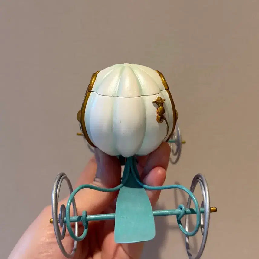 [BUNJANG] Disney Cinderella Pumpkin Carriage Ornament Storage Box / 디즈니 신데렐라 호박마차 데스크 장식품 보관함 오너먼트
