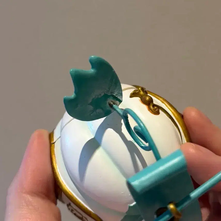 [BUNJANG] Disney Cinderella Pumpkin Carriage Ornament Storage Box / 디즈니 신데렐라 호박마차 데스크 장식품 보관함 오너먼트