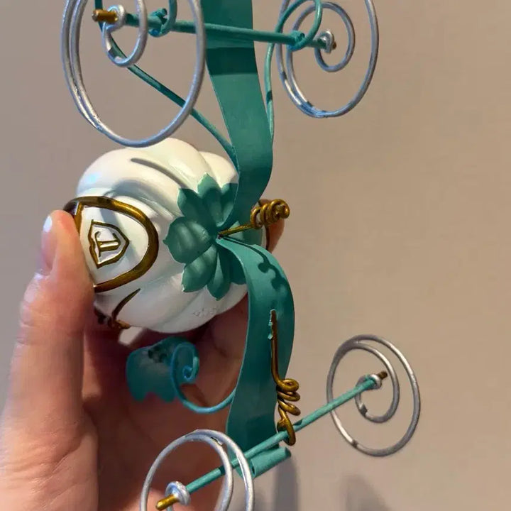 [BUNJANG] Disney Cinderella Pumpkin Carriage Ornament Storage Box / 디즈니 신데렐라 호박마차 데스크 장식품 보관함 오너먼트