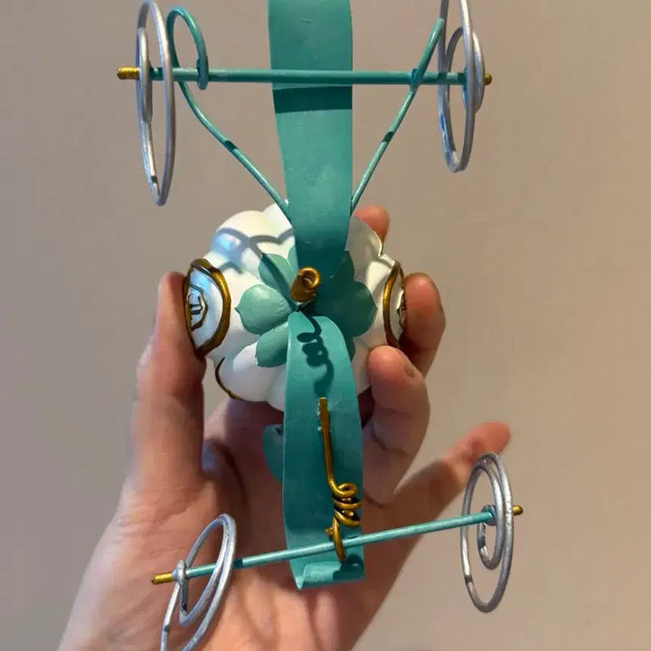 [BUNJANG] Disney Cinderella Pumpkin Carriage Ornament Storage Box / 디즈니 신데렐라 호박마차 데스크 장식품 보관함 오너먼트