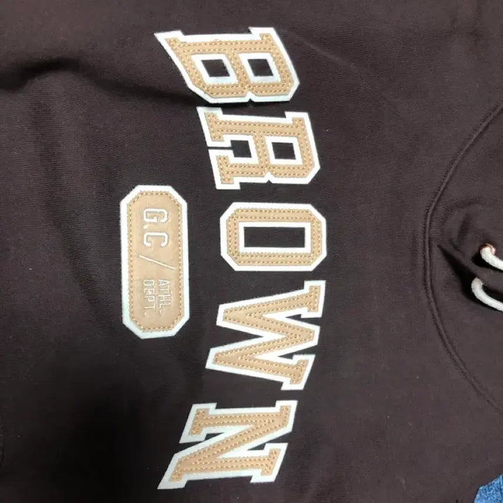 [BUNJANG] Grand Crew Brown Hoodie Size 2 / (새제품)그랑크루 브라운 후드 2(100-103)