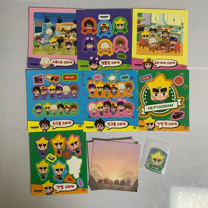 [BUNJANG] Doti &amp; Jamtteul Dodo Friends Sticker &amp; Memo Bundle Set / 일괄)도티잠뜰 샌드박스 도도한친구들 스티커 메모지