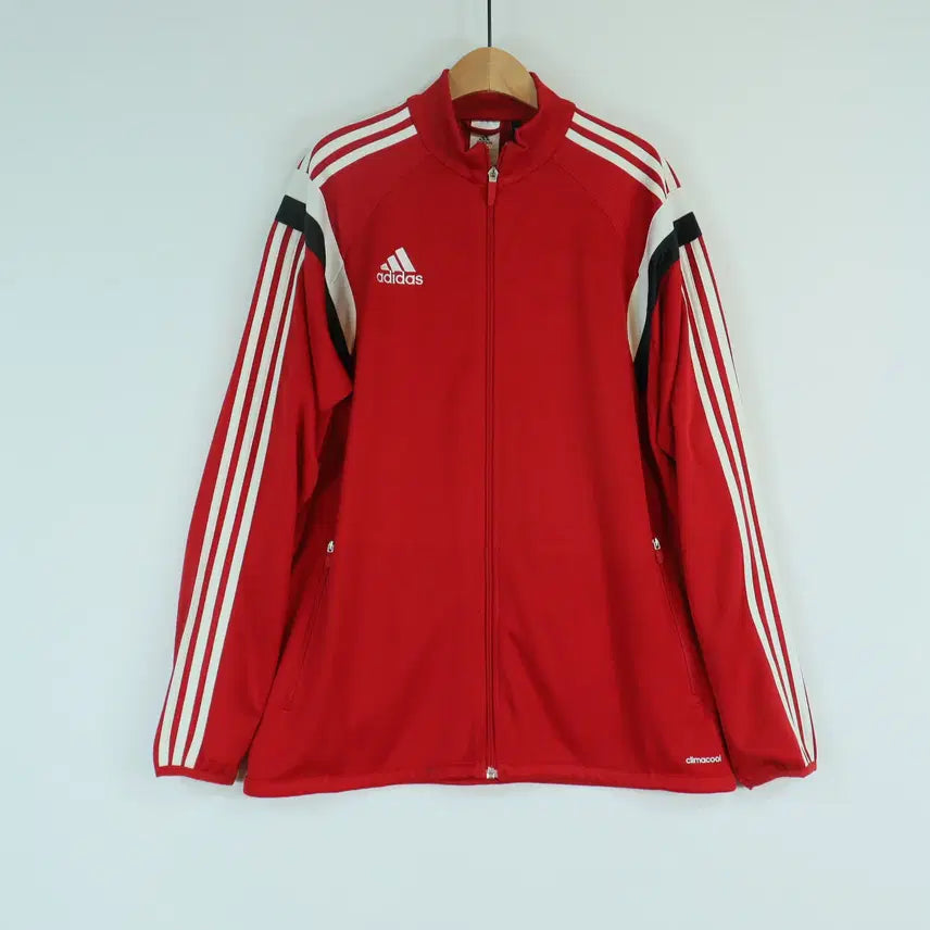 [BUNJANG] Adidas Red Track Jacket Climacool Size 110 / adidas 레드 저지 트랙자켓 110