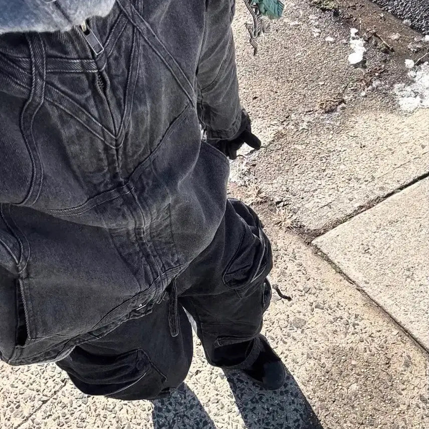[BUNJANG] Ripen Multi-Pocket Dark Wash Denim Pants / ripen 멀티포켓 흑청 데님