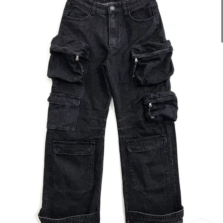 [BUNJANG] Ripen Multi-Pocket Dark Wash Denim Pants / ripen 멀티포켓 흑청 데님