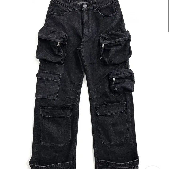 [BUNJANG] Ripen Multi-Pocket Dark Wash Denim Pants / ripen 멀티포켓 흑청 데님