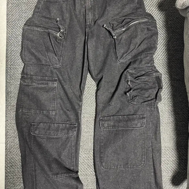 [BUNJANG] Ripen Multi-Pocket Dark Wash Denim Pants / ripen 멀티포켓 흑청 데님