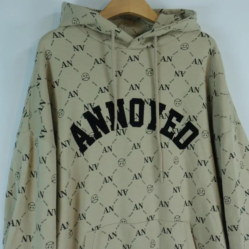 [BUNJANG] ANNOYED Lettering Hoodie 100 / ANNOYED 레터링 후디 100