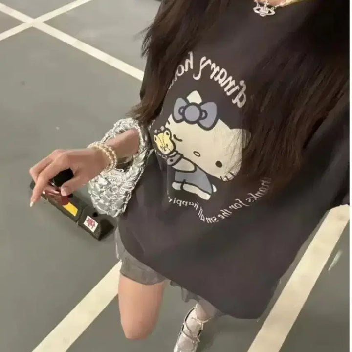 [BUNJANG] Blackpink Jisoo Hello Kitty T-shirt / 지수 헬로키티 반팔 티 새상품