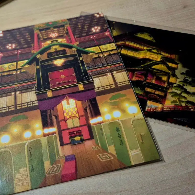 [BUNJANG] Ghibli Spirited Away Postcard Set / 지브리 엽서 센치행 온천장