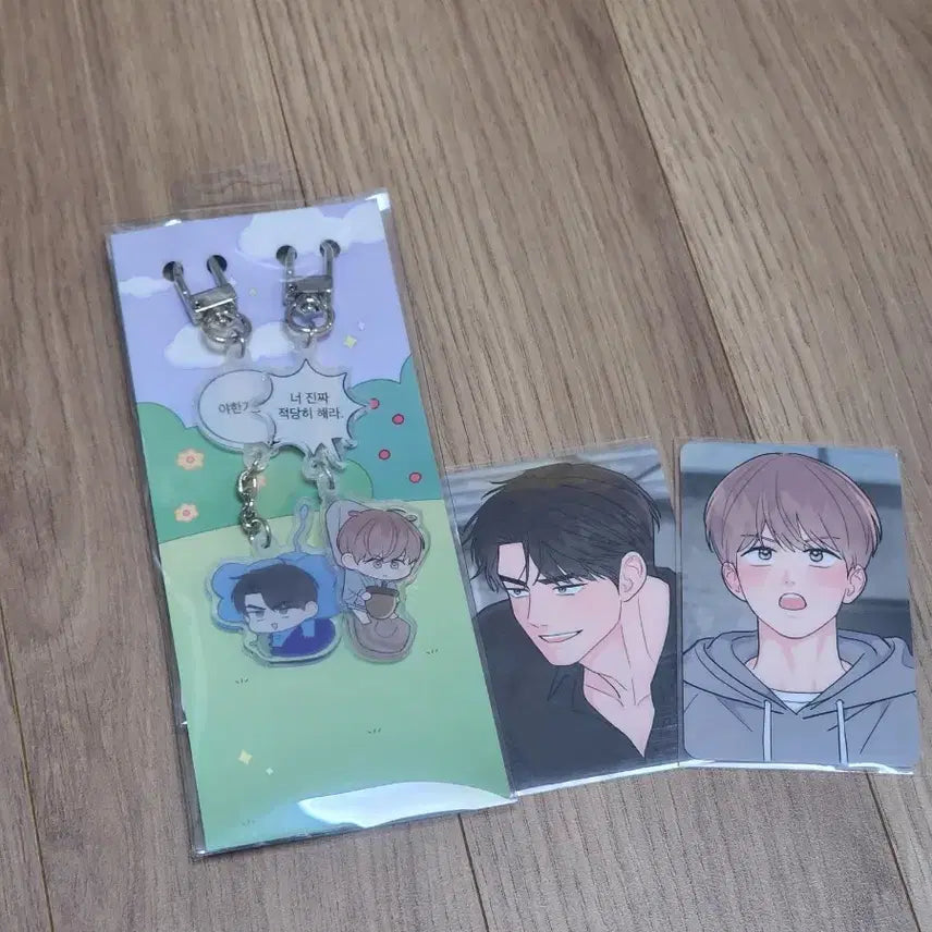 [SOLD OUT] 레진 선넘는사이 선넘사 키링 포토카드 굿즈 양도