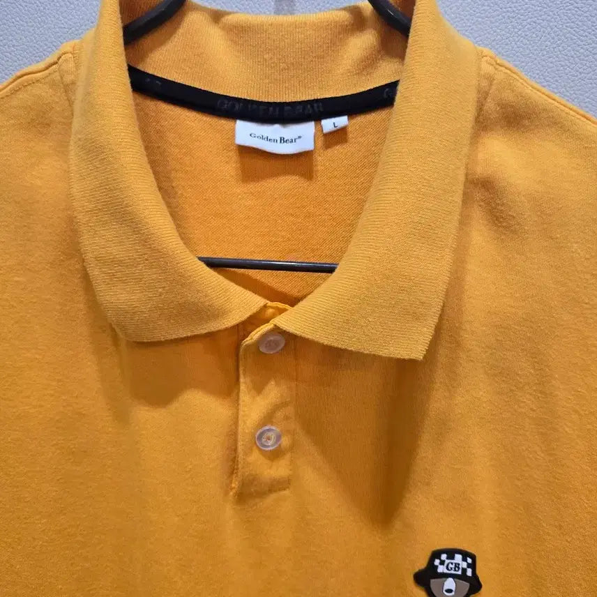[BUNJANG] Kolon Golden Bear Short Sleeve Polo Shirt Yellow / 코오롱 골든베어 반팔 카라티 옐로우