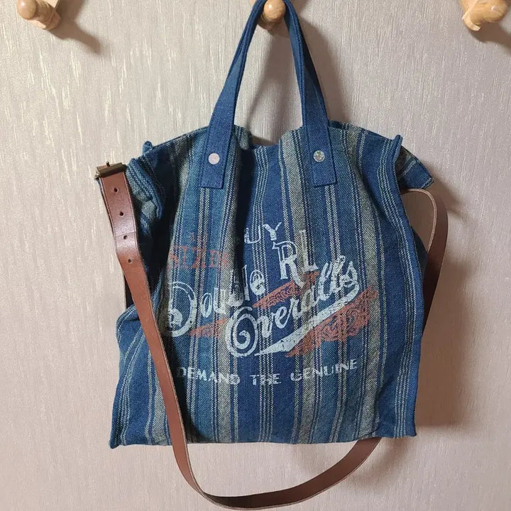 [SOLD OUT] RRL 더블알엘 핸드우븐 인디고 토트백 가방(텍 있음)