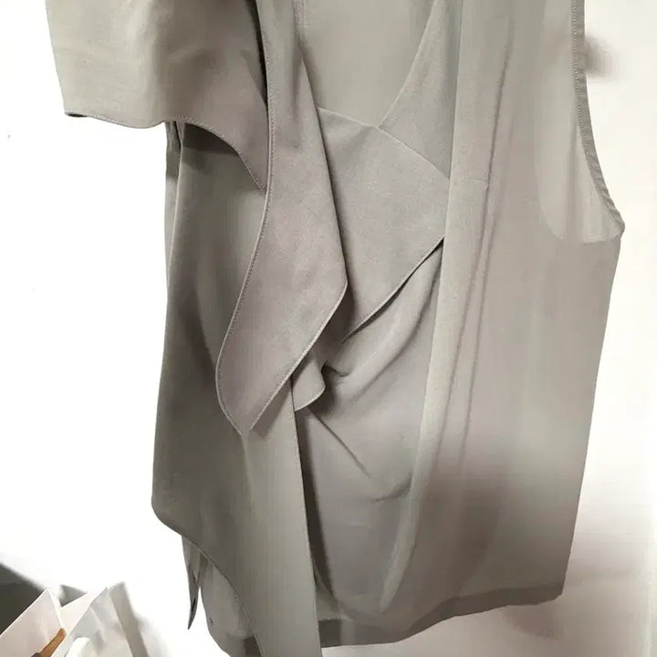 [BUNJANG] LFM Carmen Scarf Blouse Misty Grey / lfm carmen scarf blouse misty grey