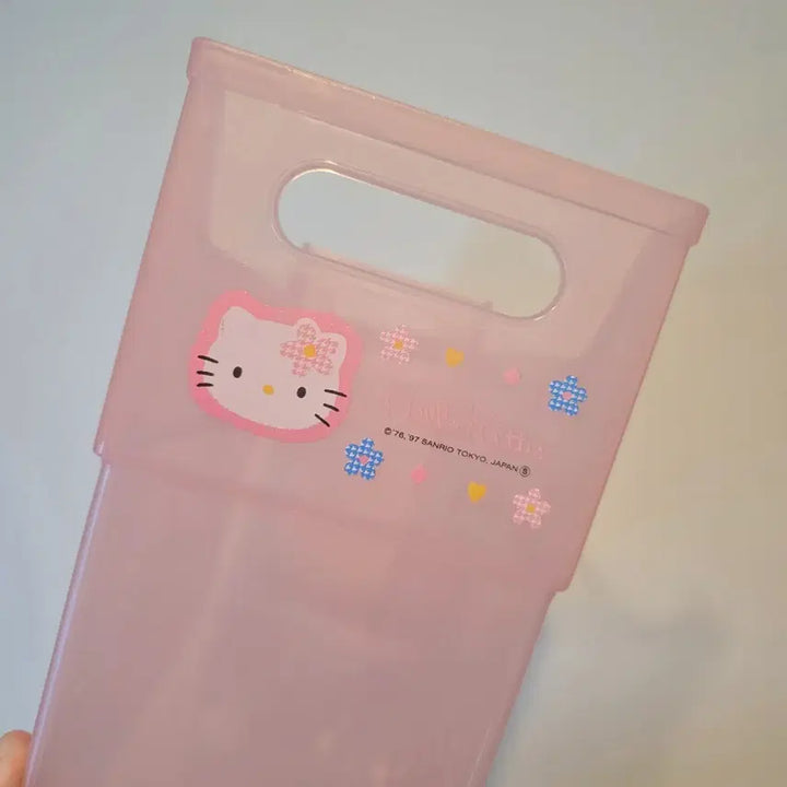 [BUNJANG] Hello Kitty Kao Hana Storage Basket File Case / 헬로키티 카오하나 정리함 수납 바구니 서류 케이스 파일 케이스 고전키티