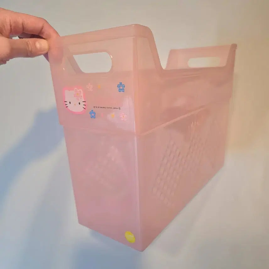 [BUNJANG] Hello Kitty Kao Hana Storage Basket File Case / 헬로키티 카오하나 정리함 수납 바구니 서류 케이스 파일 케이스 고전키티