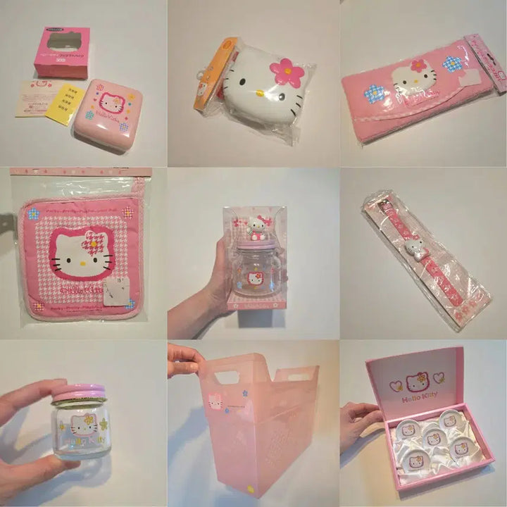 [BUNJANG] Hello Kitty Kao Hana Storage Basket File Case / 헬로키티 카오하나 정리함 수납 바구니 서류 케이스 파일 케이스 고전키티