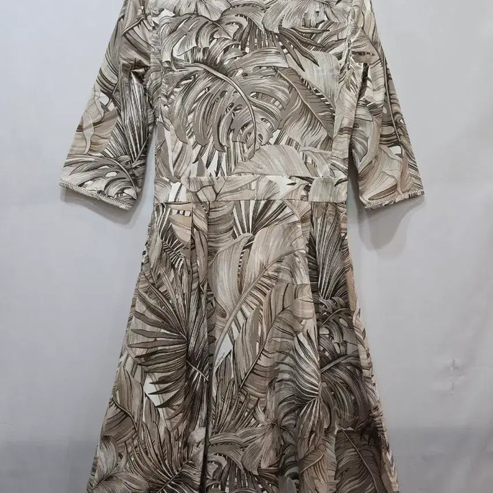 [BUNJANG] Salvatore Ferragamo Botanical Print Cotton Wrap Dress / (정품)페라가모 보타니컬 프린트 코튼 랩 원피스