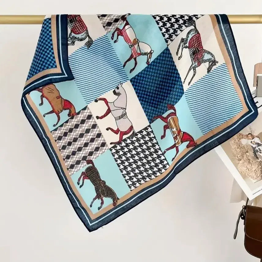 [BUNJANG] Patterned Scarf / 패턴 스카프(새상품)