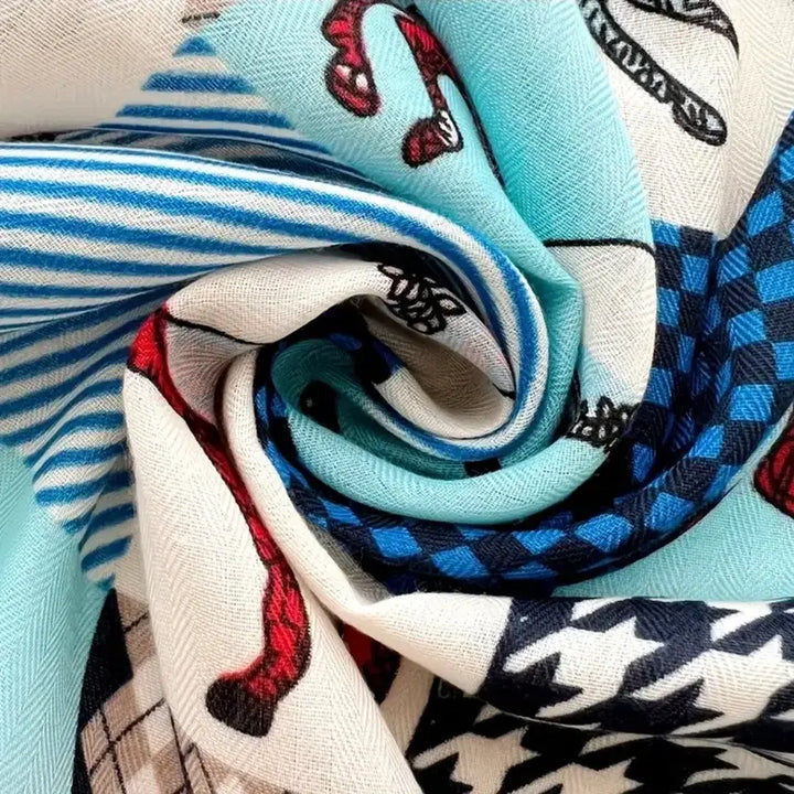 [BUNJANG] Patterned Scarf / 패턴 스카프(새상품)