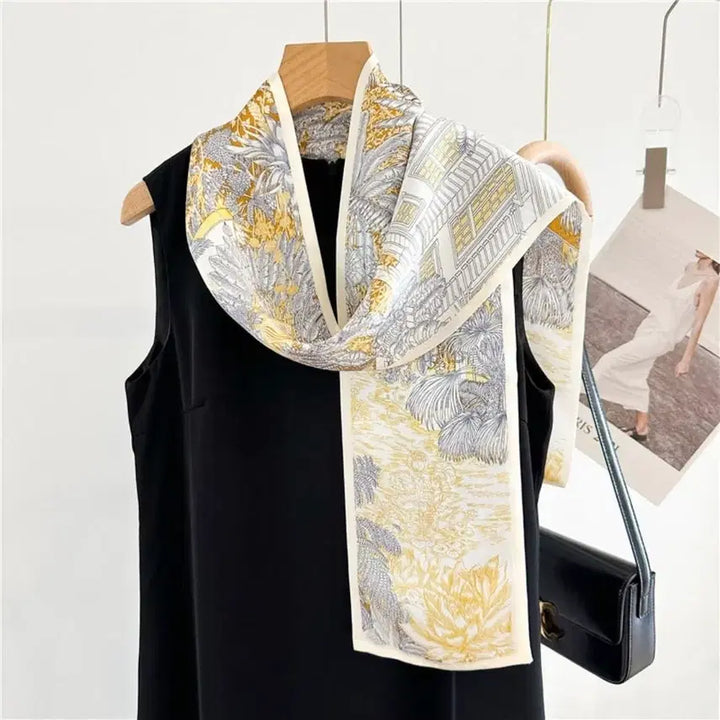 [BUNJANG] Patterned Silk Scarf / 패턴스카프(새상품)