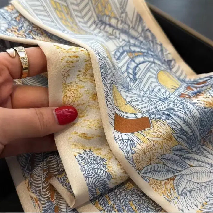 [BUNJANG] Patterned Silk Scarf / 패턴스카프(새상품)