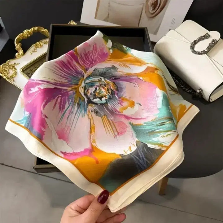 [BUNJANG] Patterned Silk Scarf / 패턴 스카프(새상품)