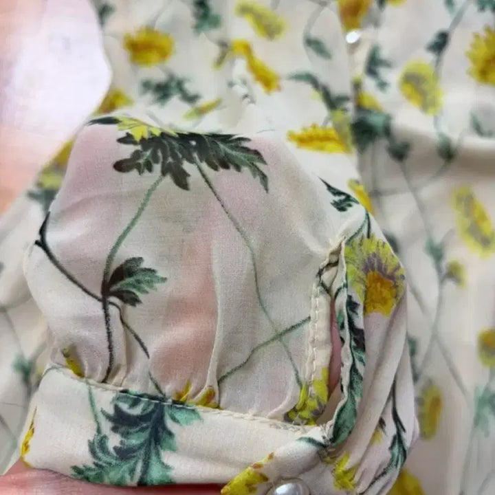 [BUNJANG] Yellow Chiffon Retro Dress / 노란 쉬폰 원피스 졸업사진 복고 레트로