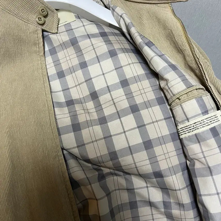 [BUNJANG] Pottery Corduroy Harrington Jacket - Beige - Size 2 / 포터리 코듀로이 헤링턴 베이지 2 사이즈