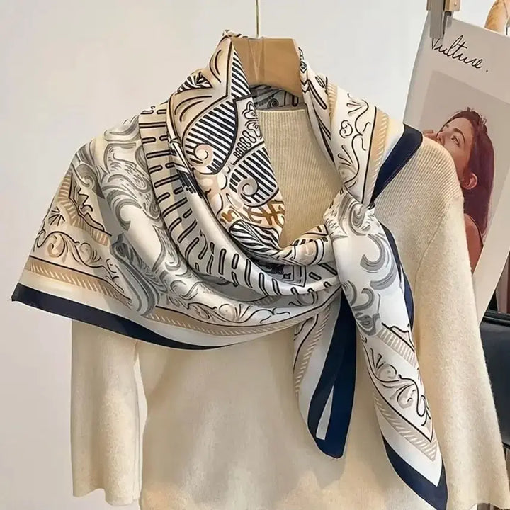 [BUNJANG] Patterned Scarf / 패턴 스카프(새상품)