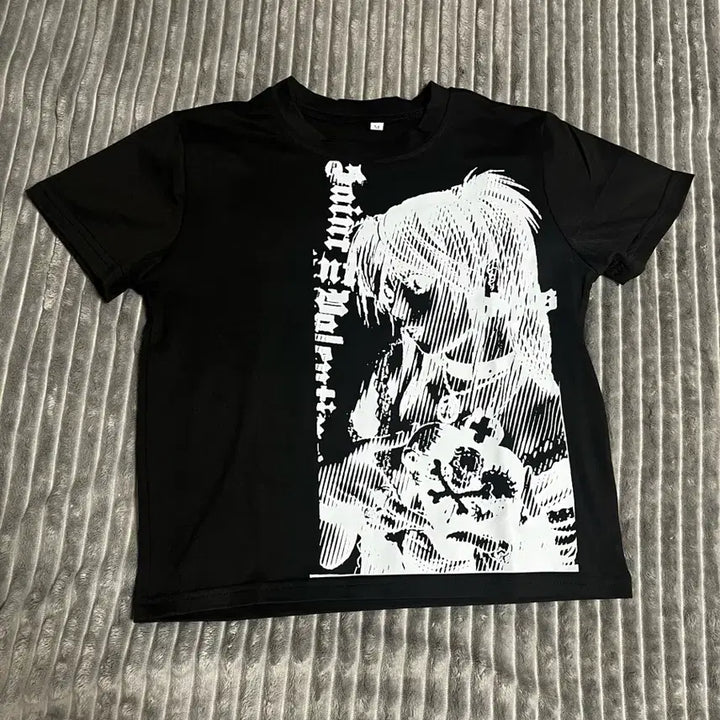 [BUNJANG] Death Note Misa Black T-shirt / 데스노트 미사 반팔티 블랙