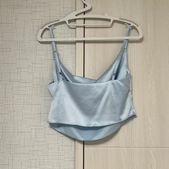 [BUNJANG] Pale Jade Satin Sweetheart Top / 페일제이드 새틴 나시 스윗하트탑