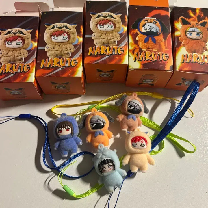 [BUNJANG] Naruto Mini Figure Keyring Sasuke Kakashi Gaara Hinata Bundle Set / 나루토 미니 피규어 키링 사스케 카카시 가아라 히나타 일괄 양도