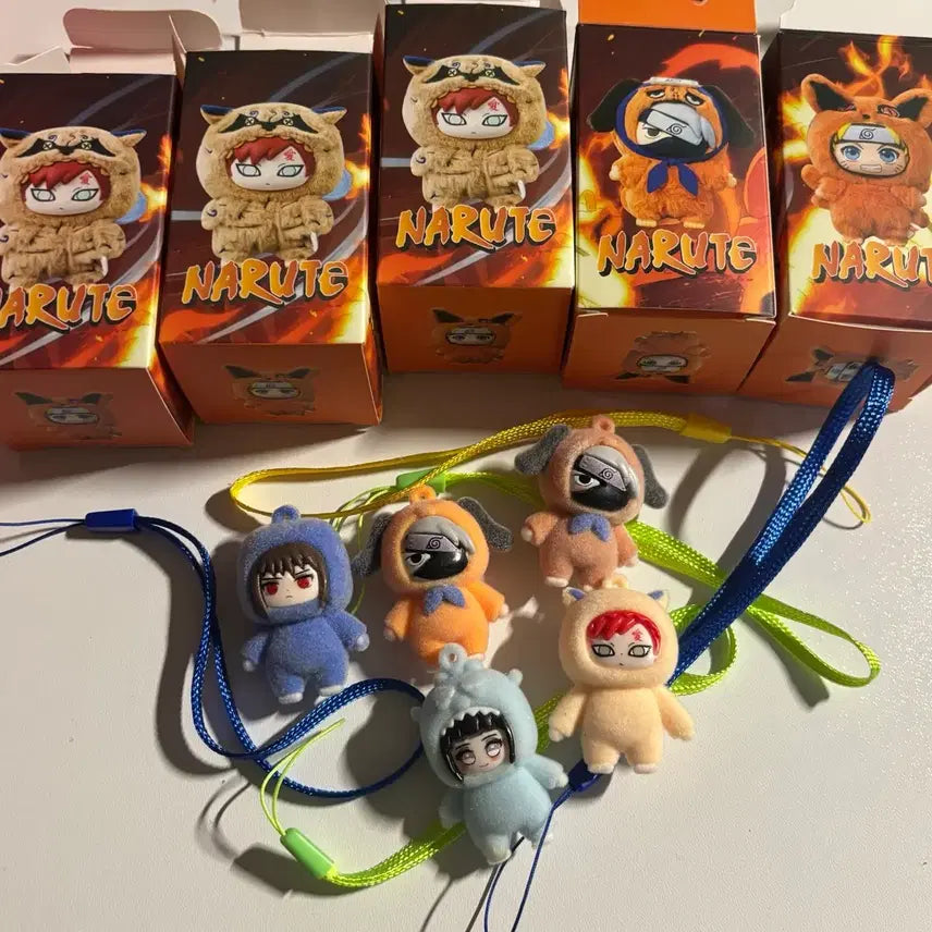 [BUNJANG] Naruto Mini Figure Keyring Sasuke Kakashi Gaara Hinata Bundle Set / 나루토 미니 피규어 키링 사스케 카카시 가아라 히나타 일괄 양도