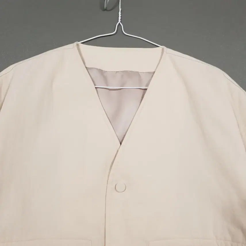 [BUNJANG] Riverclash Ripstop Simple Pocket Colorless Jumper Jacket Beige / XL) 리버클래시 립스탑 심플 포켓 디테일 컬러리스 점퍼 자켓 베이지