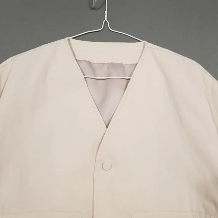 [BUNJANG] Riverclash Ripstop Simple Pocket Colorless Jumper Jacket Beige / XL) 리버클래시 립스탑 심플 포켓 디테일 컬러리스 점퍼 자켓 베이지