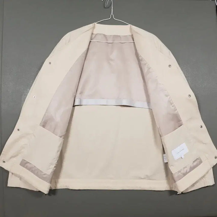 [BUNJANG] Riverclash Ripstop Simple Pocket Colorless Jumper Jacket Beige / XL) 리버클래시 립스탑 심플 포켓 디테일 컬러리스 점퍼 자켓 베이지