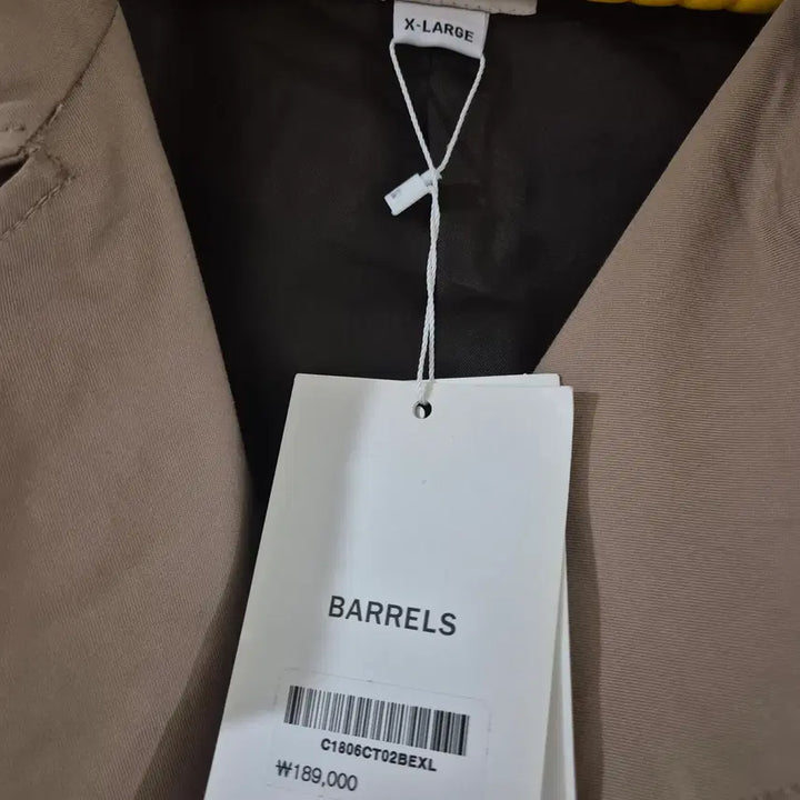 [BUNJANG] Covernat Long Trench Coat XL Spring/Autumn / 새상품[XL]커버낫 롱 트렌치코트 봄가을 시즌