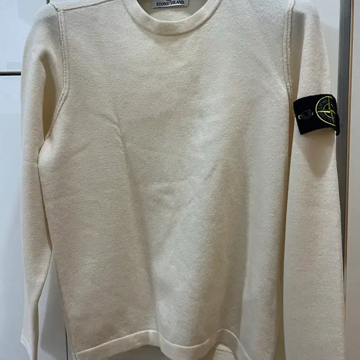 [BUNJANG] Stone Island Ivory Knit Sweater / 스톤아일랜드 아이보리니트 95-100