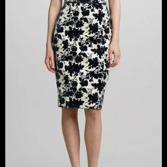 [BUNJANG] Tory Burch Velvet Floral Dress / 토리버치 0사이즈 44사이즈 벨벳 원피스