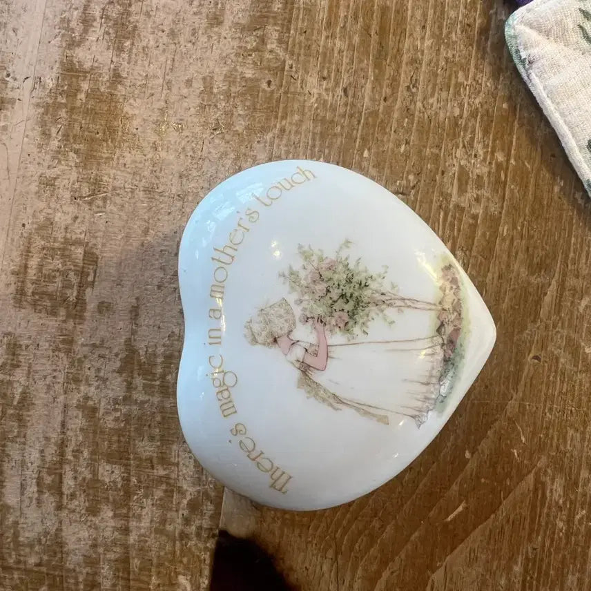 [SOLD OUT] 일본 빈티지 보넷걸 도자기 보석함