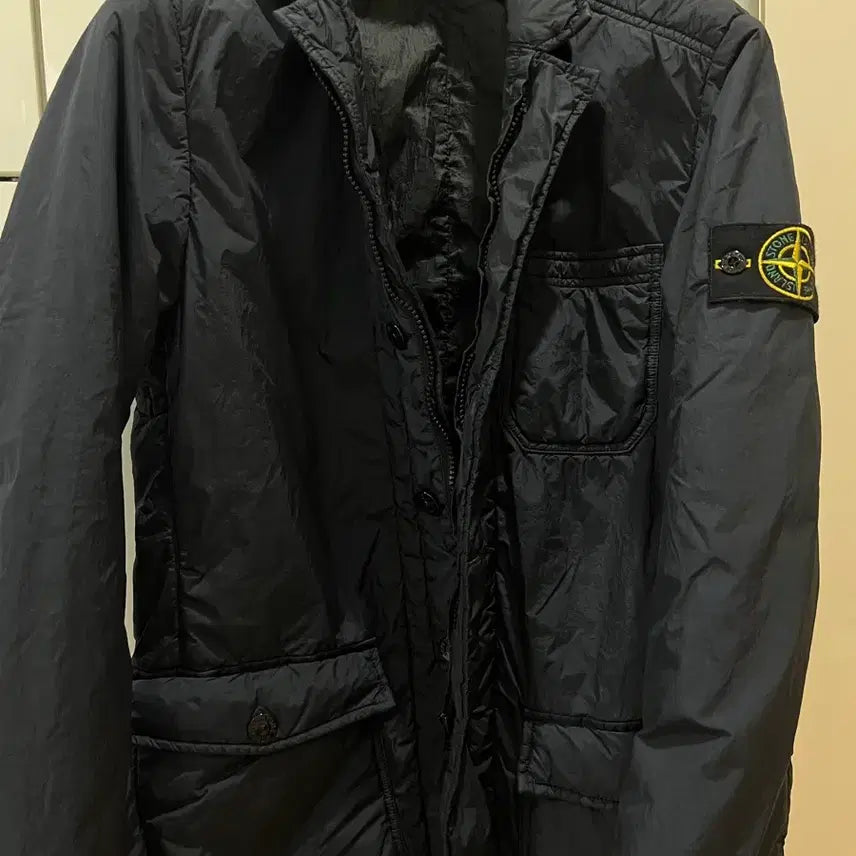 [BUNJANG] Stone Island Crinkle Reps Jacket (Dark Navy) - Size S / 스톤아일랜드 크링클랩스점퍼 95-100 새상품급